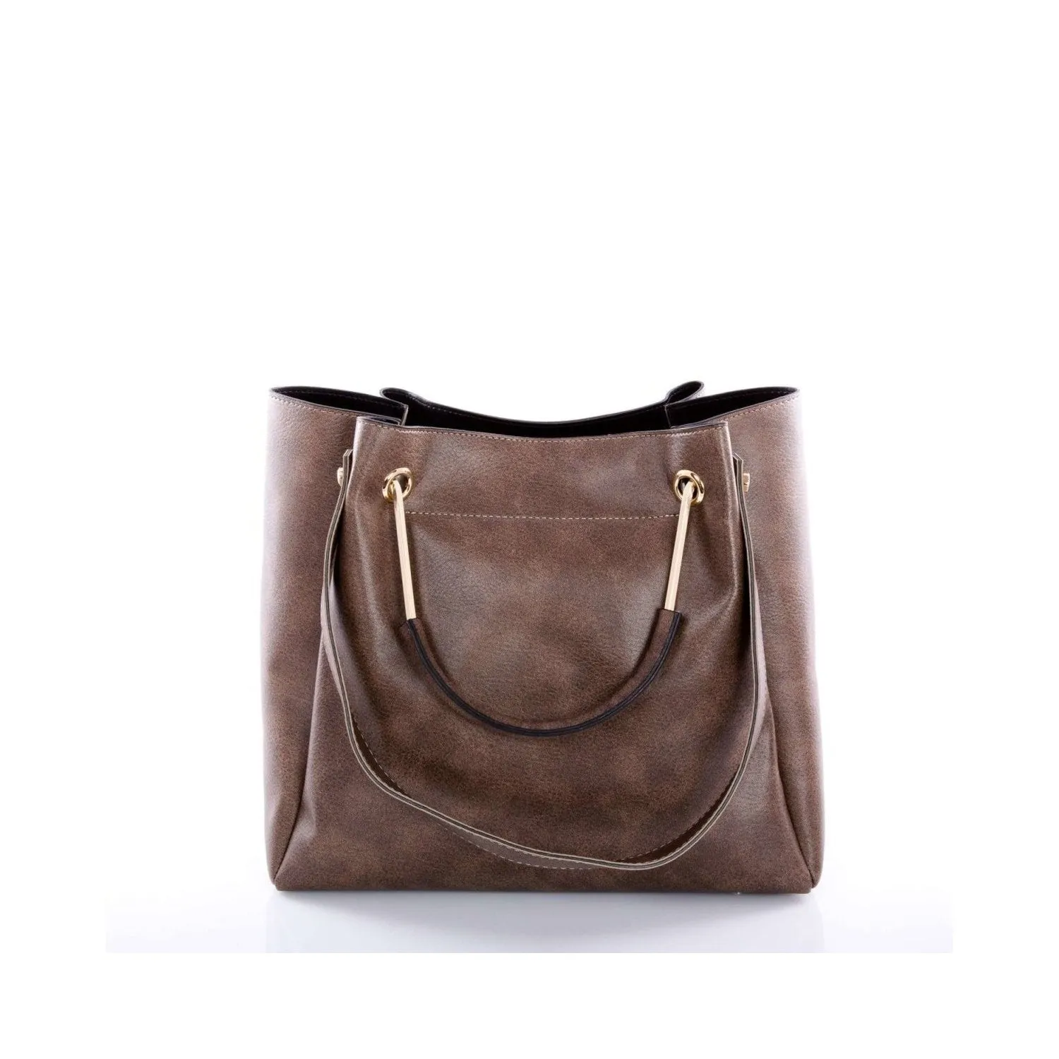 Stylish Faux Leather Hand and Shoulder Bag