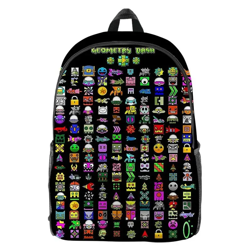 Stylish Game Geometry Dash Backpack