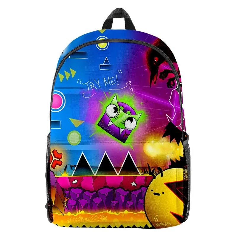 Stylish Game Geometry Dash Backpack