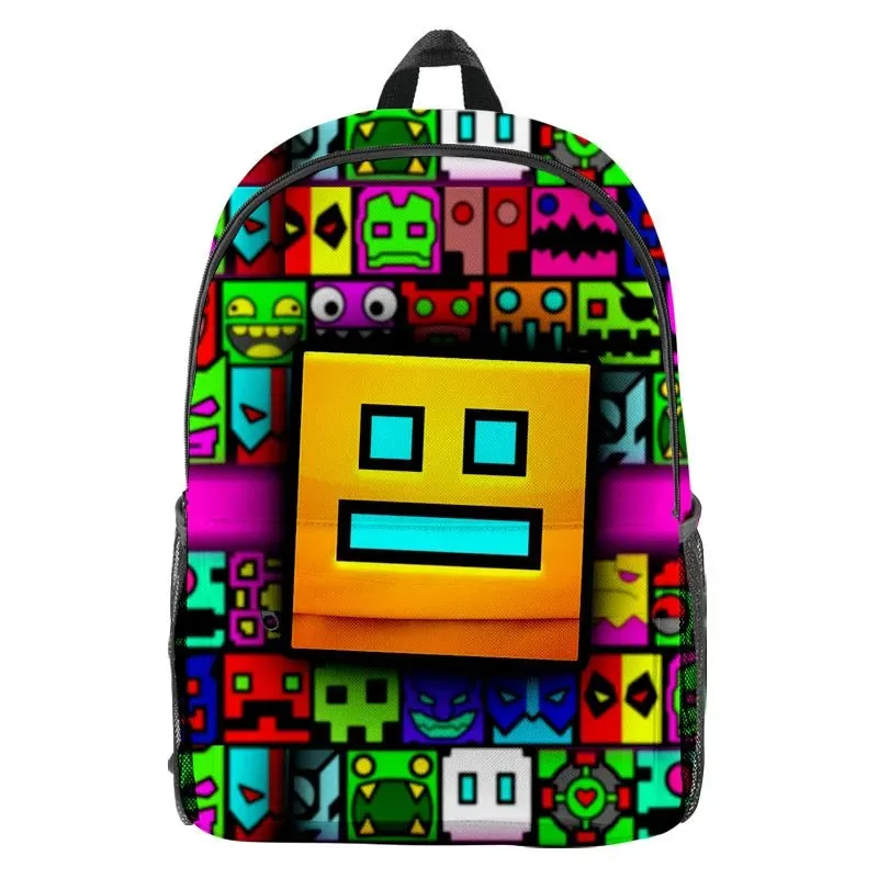 Stylish Game Geometry Dash Backpack