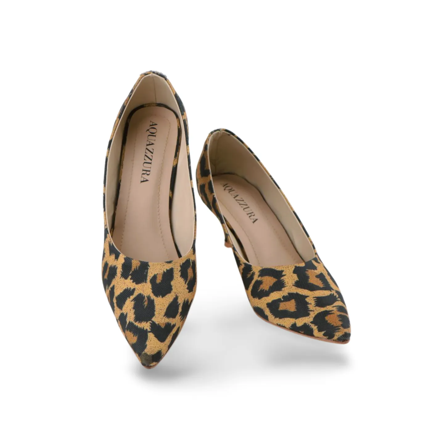 Stylish Leopard Print Kitten Heels -1019