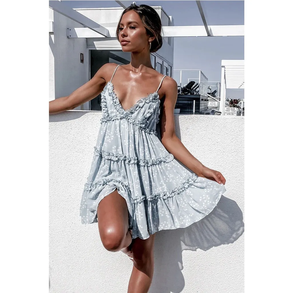 Sunkissed Loose Boho Mini-Sommerkleid