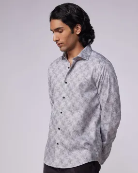 Tile Printed Shirt - Grey