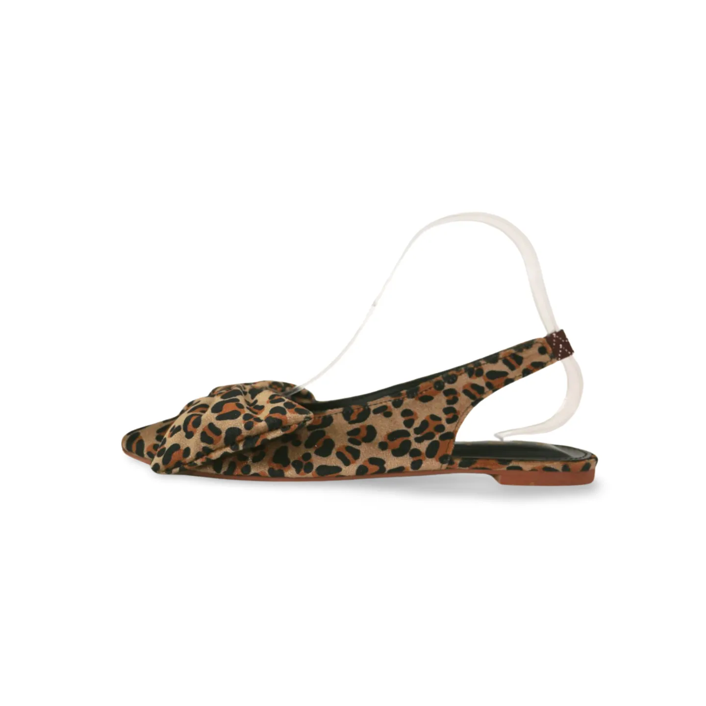 Trendy Leopard Print Sling Back Flats Mules - Comfortable and Stylish