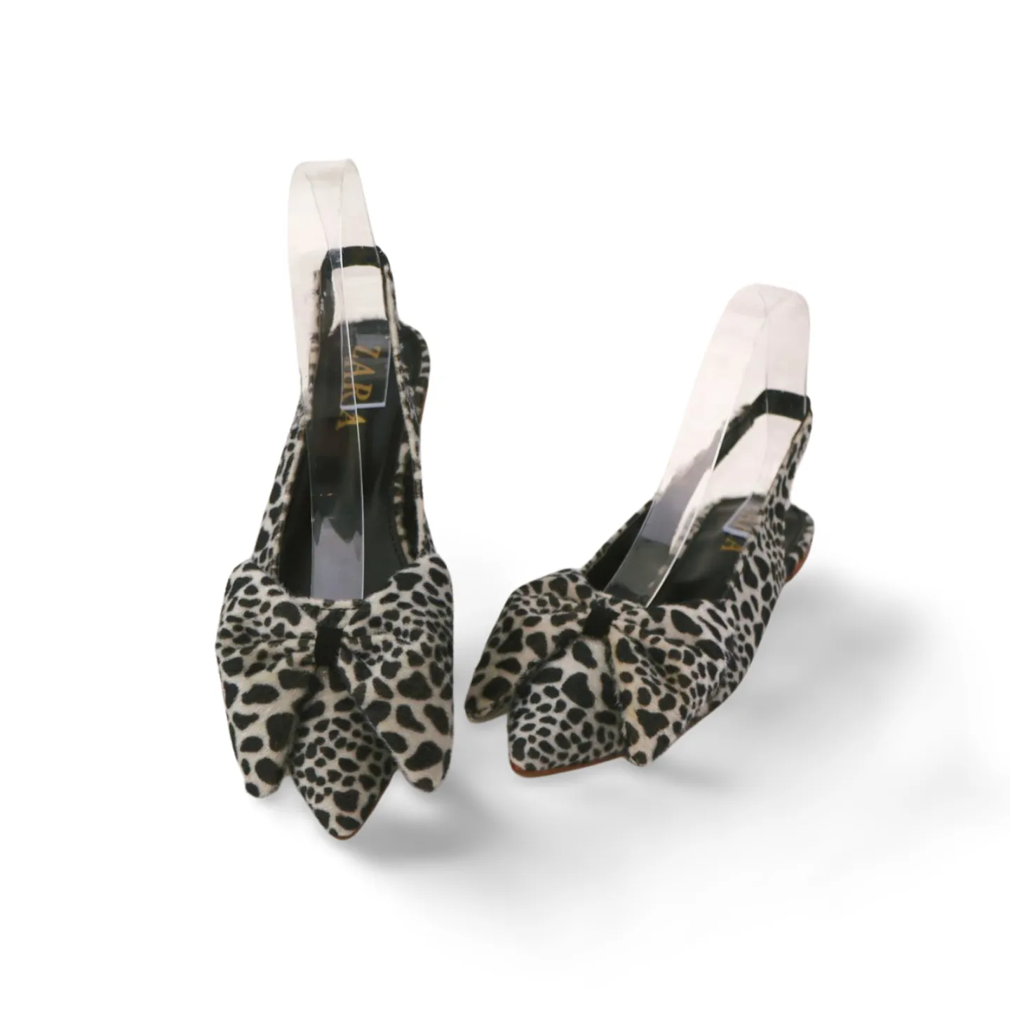 Trendy Leopard Print Sling Back Flats Mules - Comfortable and Stylish