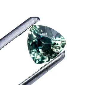 Trillion Teal Green 6.24x6.18mm/1.07ct  Madagascar Sapphire Loose Gemstone