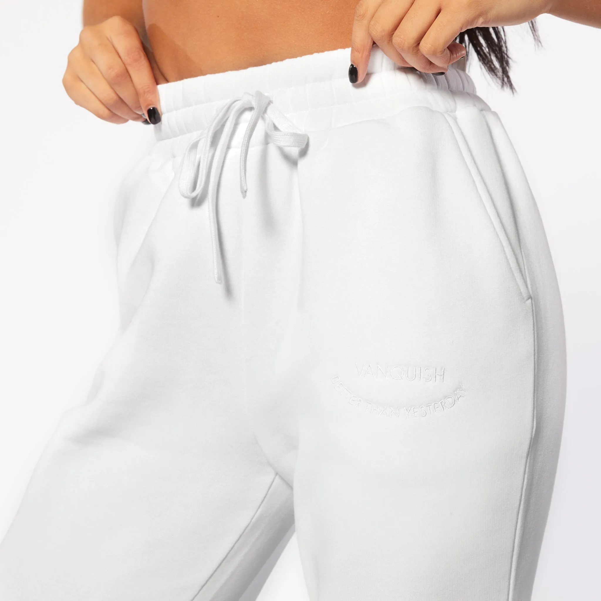 Vanquish Oversized White Sweatpants