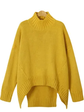 Wealfeel To Be Different Loose Irregular Cut Sweater