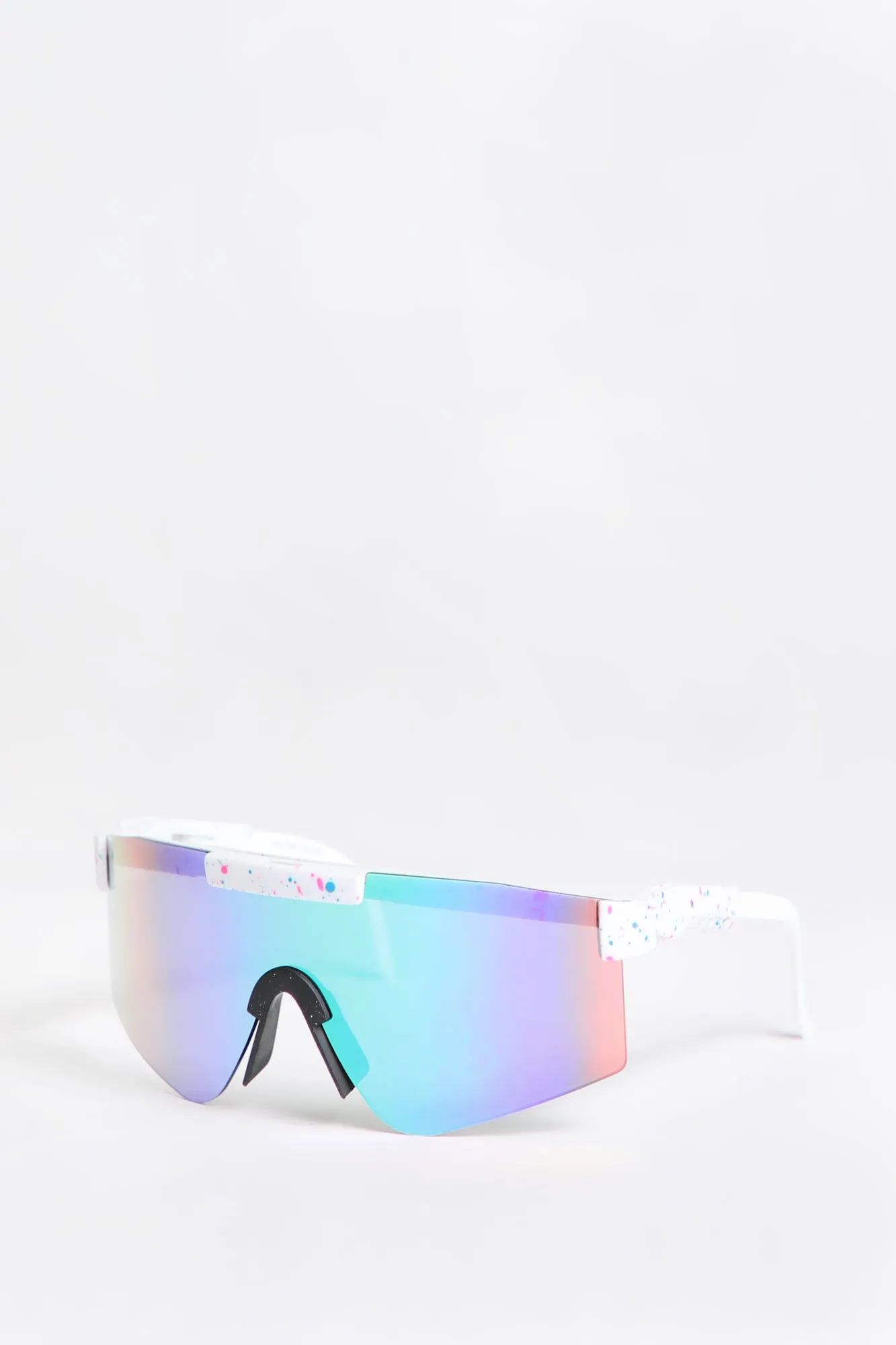 West49 Printed Shield Sunglasses