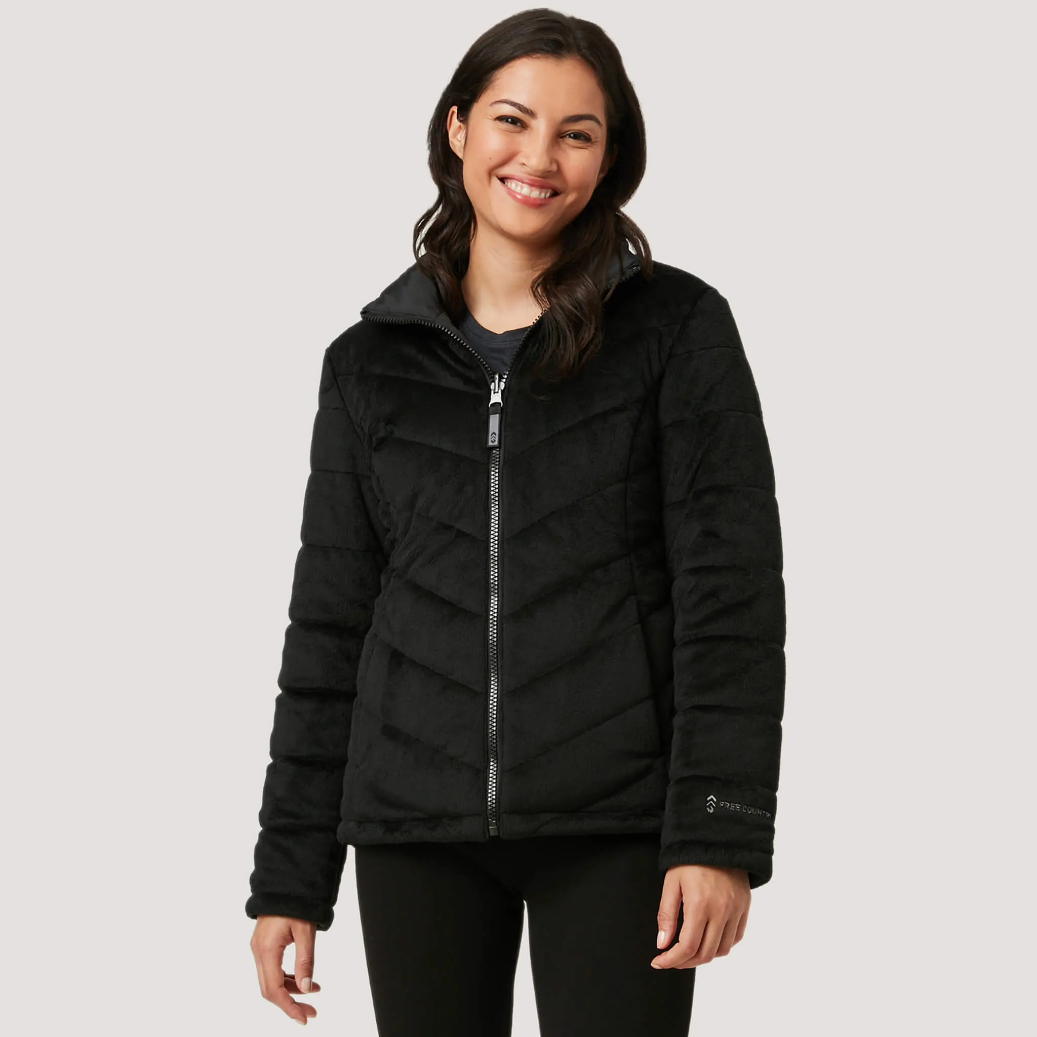 Women's Pile Puffer Reversible Jacket