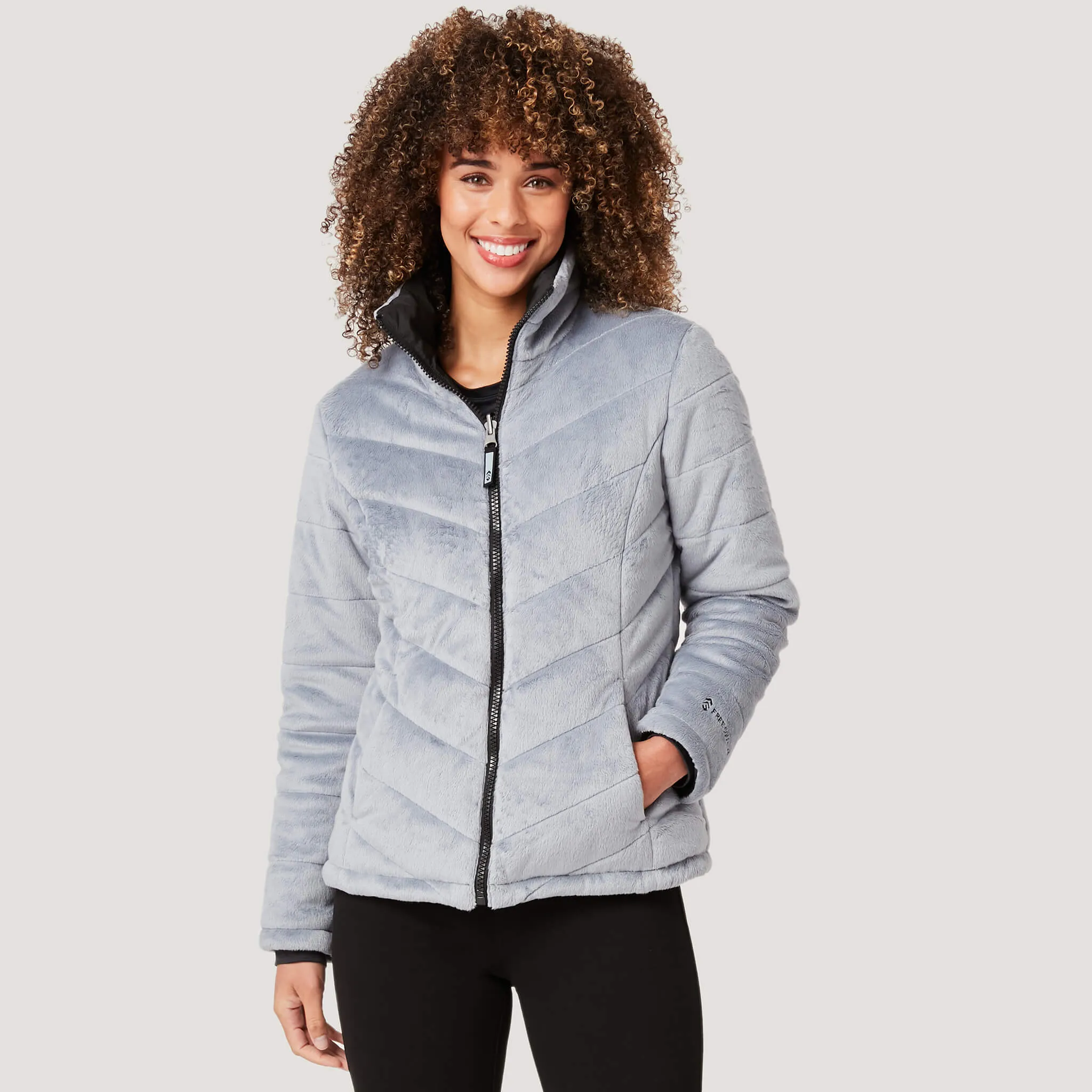 Women's Pile Puffer Reversible Jacket