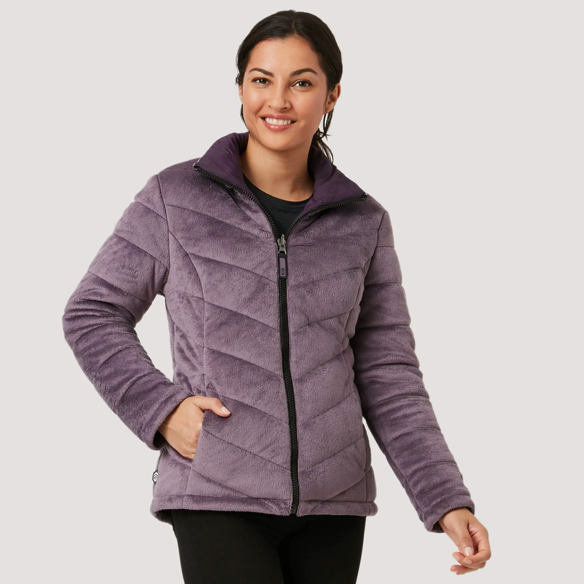 Women's Pile Puffer Reversible Jacket