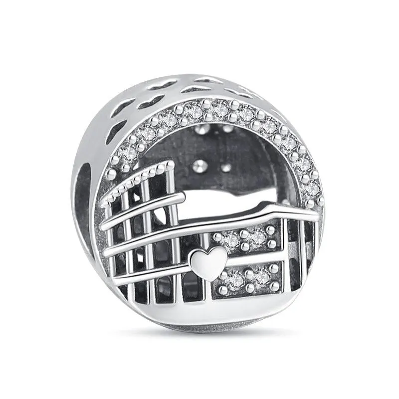 Zircon Stylish Sterling Silver Bead For Women